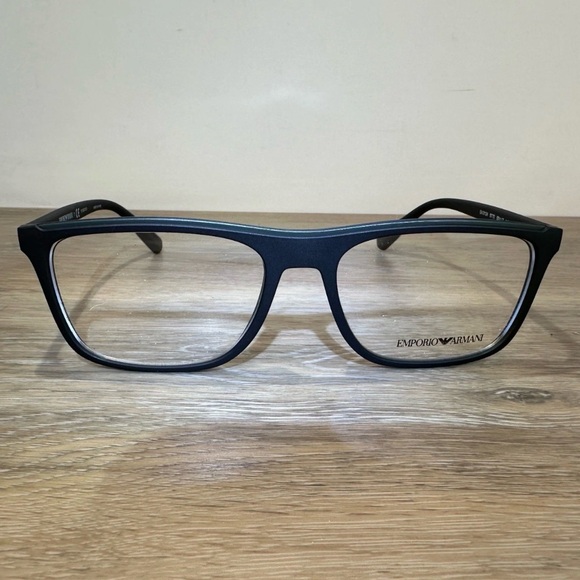 NEW Emporio Armani EA3124 5770 Mens Matte Black Designer Eyeglasses Frames 55/17